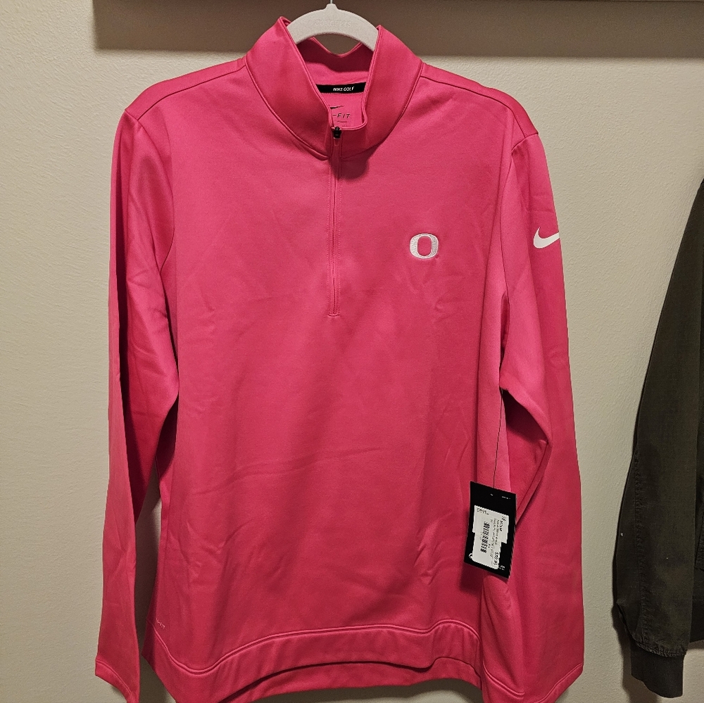 Nike Women's Vibrant Pink Zip-Up Sweater